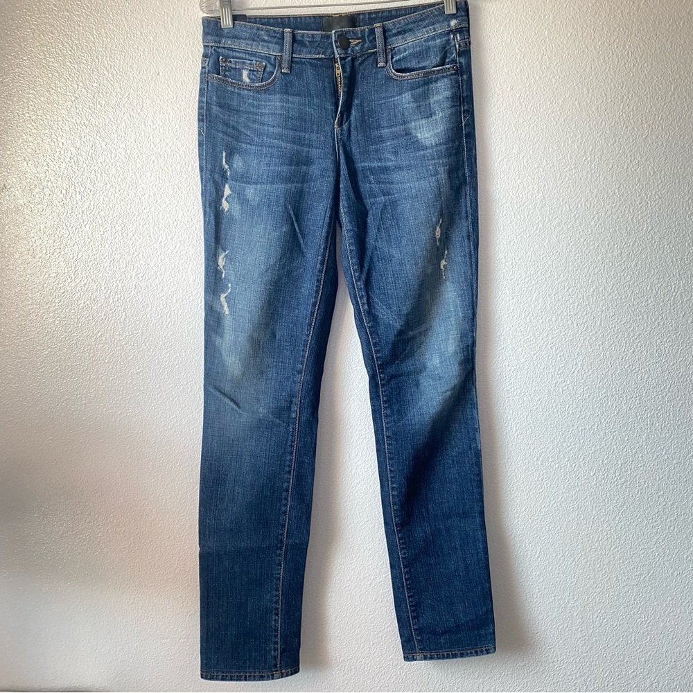 Vince Distressed Crop Ankle Straight Leg Jeans Women's 25